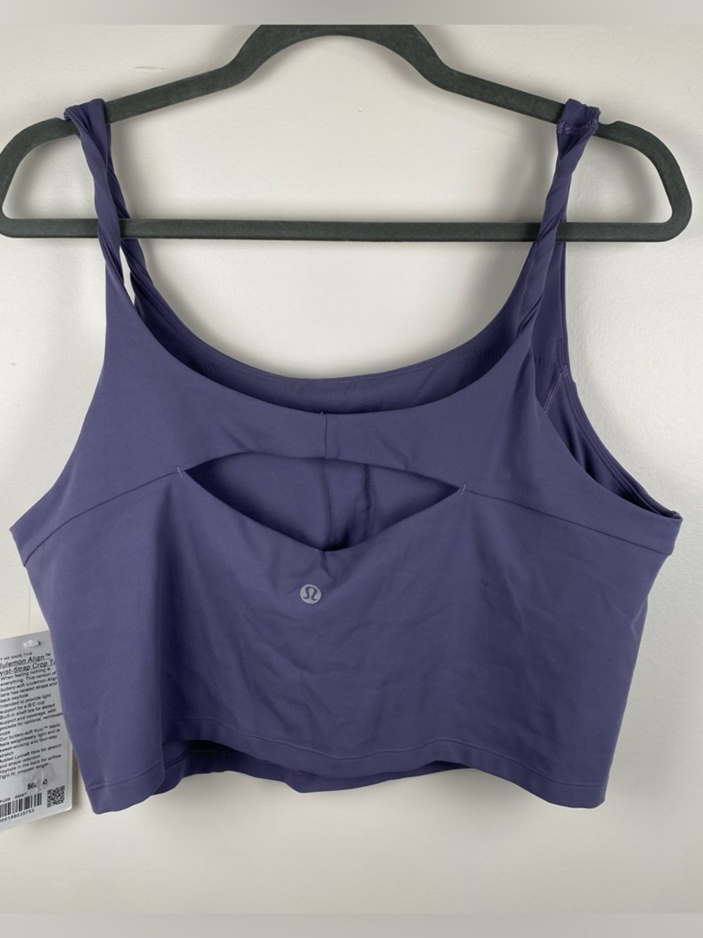 NWT Lululemon Align Twist-Strap Cropped Tank Top Light Support, B/C Cup size XL - Picture 4 of 6